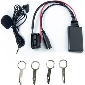 Resim Neevoyu Ford 6000cd Uyumlu Bluetooth Ses Adaptörü - Mikrofonlu + 4 Anahtar, Fokus/mondeo/puma/s-max İçin Kablosuz Müzik Aktarımı, Plug&play 