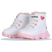 Resim Trendyshose Tw-009065 Bebe Kız Çocuk Termal Kürklü Işıklı Garantili Bot Beyaz 
