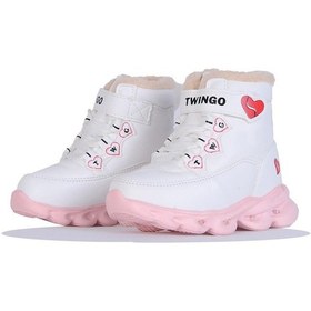 Resim Trendyshose Tw-009065 Bebe Kız Çocuk Termal Kürklü Işıklı Garantili Bot Beyaz 