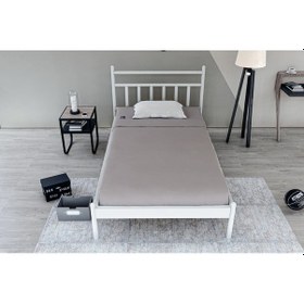 Resim Metalia Gm 230 Lima Beyaz Tek Kişilik Karyola 90X190 