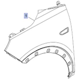 Resim Opel Crossland X Ön Çamurluk Sağ Crossland Ürün 39136754 Diğer