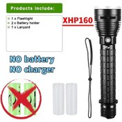 Resim 10000lm Profesyonel Xhp160 Dalış El Feneri Ipx8 Su Geçirmez 