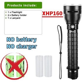 Resim 10000lm Profesyonel Xhp160 Dalış El Feneri Ipx8 Su Geçirmez 