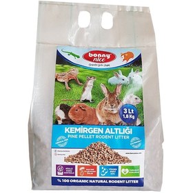 Resim Bonny Nice Organik Çam Pelet Kemirgen Altlığı 1.8 Kg 3 L 