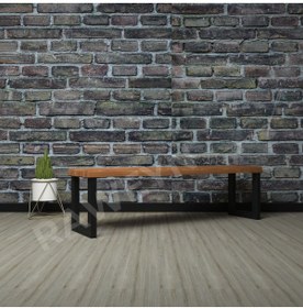 Resim deryawood Raweyn Masif Ahşap Hera Bank 37*80*45cm 