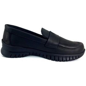 Resim Mammamia 6230 Hakiki Deri Günlük Kadın Ayakkabı-siyah Nubuk Siyah Nubuk 