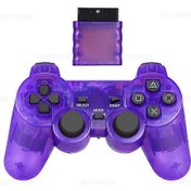 Resim Sony Ps2 Denetleyicisi Uyumlu Kablosuz Gamepad Playstation 2 Konsol Joystick Çift Titreşim Şok Joypad Usb Pc Oyun Kontrolü:mor Newway 