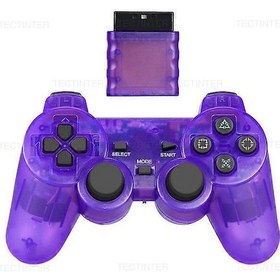 Resim Sony Ps2 Denetleyicisi Uyumlu Kablosuz Gamepad Playstation 2 Konsol Joystick Çift Titreşim Şok Joypad Usb Pc Oyun Kontrolü:mor Newway 
