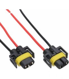 Resim SKAUTO H8 H9 H11 Ampul Soketi (2 Adet) Kablolu 1.kalite 