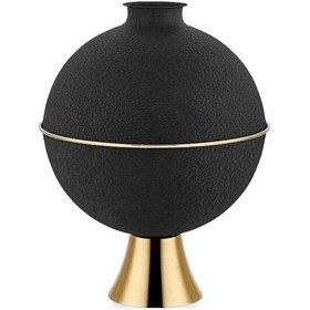 Resim Setabianca Textured Darkayaklı Küre Vazodark Gold 