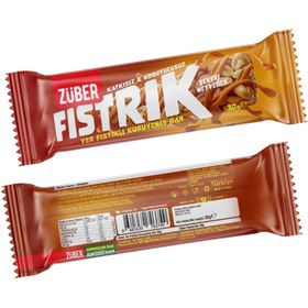 Resim ZÜBER Fıstrık Yer Fıstıklı Kuruyemiş Bar 30g 