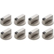 Resim Empoorlium Soba Kolu, 6mm Çinko Alaşımlı Kontrol Düğmesi Fırın Anahtarı Evrensel Gümüş Gaz Sobası Kontrol Düğmesi, Fırın Sobası Için Uygun Gaz Sobası (Yurt Dışından) 