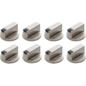 Resim Empoorlium Soba Kolu, 6mm Çinko Alaşımlı Kontrol Düğmesi Fırın Anahtarı Evrensel Gümüş Gaz Sobası Kontrol Düğmesi, Fırın Sobası Için Uygun Gaz Sobası (Yurt Dışından) 