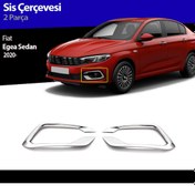 Resim Fiat Egea Sis Farı Çerçevesi Kromu Nikelajı 2020-2021 Sonrası 