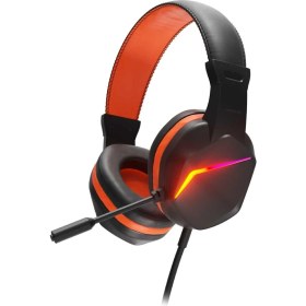 Resim Polosmart PGS101 Kablolu Kulak Üstü LED Aydınlatma Hareketli Mikrofon Gaming Oyuncu Kulaklık Siyah 