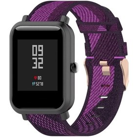 Resim Amazfit Bip Lite Sürüm 1 S/bip S 20mm Naylon Denim Kanvas Yedek Kordon Kordonlu Saat 