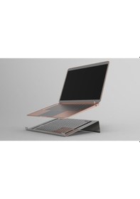 Resim İlgi Trafik Laptop Standı Metal Laptop Tutucu Bilgisayar Yükseltici Siyah 