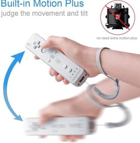 Resim Silikon, Wii kontrolü içindir, ev kumandasıyla kolay değildir Kablosuz Wii ve Uzaktan kumanda uyumluluğu silikonu, siyah 