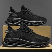 Resim Men's Blade Sneakers Koşu Ayakkabıları Bağcıklı Kaymaz Sneakerlar - Koku önleyici Spor Ayakkabılar - Hafif ve Nefes Alabilen 