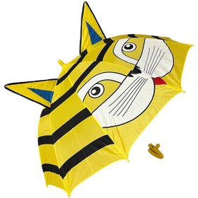 Resim Çocuk Şemsiye Kulaklı Kedi 