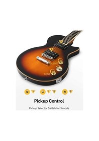 Resim Donner Dlp-124s Lp Elektro Gitar Paketi Sunburst 