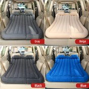 Resim Araba RV Yatak Flocking Kumaş Seyahat Yatağı Şişme Ped SUV Yetişkin Kendi Kendine Sürücü Seyahat Açık Hava Kamp Hava Yastığı Yatak Bagaj Yatağı 175Cm*135Cm RV Yatak Yatakları 