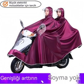 Resim Yağmur Fırtınasını Önlemek İçin Motosiklet Araba Panço Yağmurluk Kum 