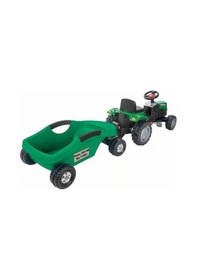 Resim Mey İthalat Power Pedallı Big Trolley Traktör Yeşil-pls 