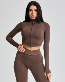 Resim Luma Zip Ceket - Cappuccino 