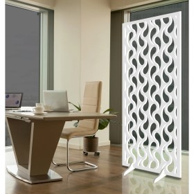 Resim Liar Ahşap Seperatör (Paravan) - KSP-14 - (10 mm) - (69 cm x 139 cm) - (Beyaz) 