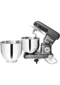 Resim Musullu Superchef MAX 2200 Watt 10 lt Mutfak Şefi Stand Mikser Gümüş Plastik Malzeme 