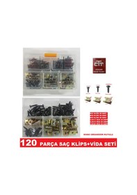 Resim Sac Klips U Tip Sac Somunu Seti 120 Parça N11.20332 