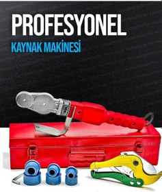 Resim Profesyonel Pprc Boru Kaynak Mini Makina Seti Plastik Boru Kaynak Makinesi Maşalı Boru Makaslı Set 