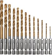 Resim Aubyhe 1.5-6.5mm Çaplı Altıgen Saplı Matkap Ucu Seti - Elektrikli Tornavida Ve Matkap İçin Dayanıklı, Çok Amaçlı Delme Aracı 