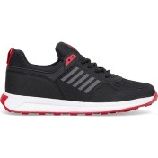 Resim M.p 252-2344MR Erkek Yürüyüş Ayakkabısı Siyah - Kırmızı 