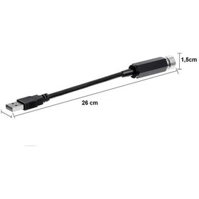 Resim USB YILDIZ TAVAN LEDİ 26CM 5 MODLU KIRMIZI RENK 