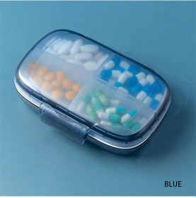 Resim İlaç Düzenleyici, Haftalık Hap Dağıtıcı, Gıda Sınıfı Malzeme, Kompakt Ve Taşınabilir, Seyahat, Günlük Yaşam Sadece Dış Kutu Mavi, 