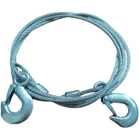 Resim Karabinalı İzole Çelik Çekme Çeki Halatı 6 Mm 5 Ton 3 Metre 