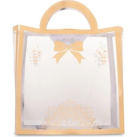 Resim Yaldızlı Asetat Çanta 21 X 21 X 9 1 Adet 