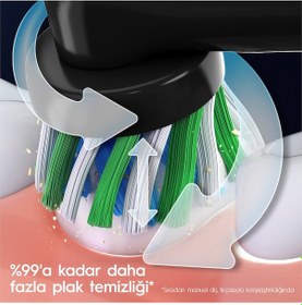 Resim Oral-B Pro 3500 Elektrikli Siyah Diş Fırçası + Seyahat Kabı 