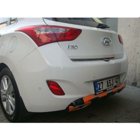 Resim Hyundai İ30 Difüzör - (plastik) Piano Black Tampon Eki - Arka Ek 