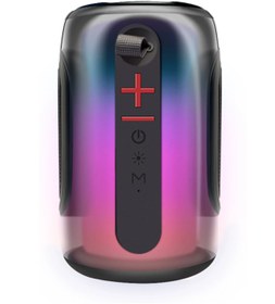 Resim NewFace DS-DERIN Pluse 8 RGB Kablosuz Hoparlör - Siyah 