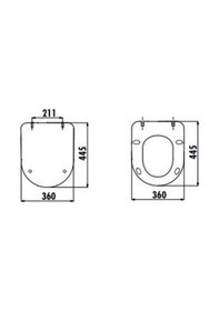 Resim Creavit Duck Yavaş Kapanan Klozet Kapağı (basalt Mat) Kc0903.01.0 