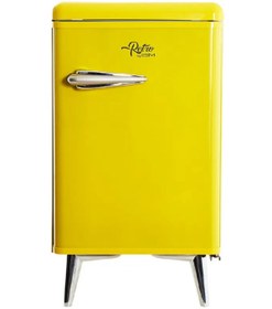 Resim ISM Retro Minibar Mini Buzdolabı Otel Ev ve Ofis İçin Uygun Şık Tasarım Düşük Enerji Tüketimi Sessiz 