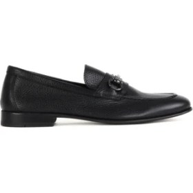 Resim Bueno Shoes Siyah Flotter Deri Erkek Klasik Ayakkabı 10MA229555 10MA229555 