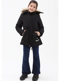Resim Benitto Kids Kız Çocuk Kaban 51256-Siyah 