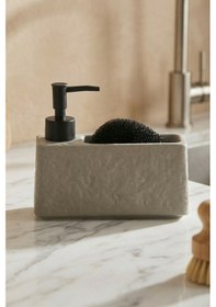 Resim Rory Sünger Hazneli Sıvı Sabunluk - 450 Ml Gri 