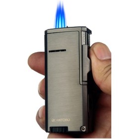 Resim Quantoro 3 Torch Pürmüz Delicili Gunmetal Metal Puro Çakmağı 