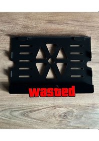 Resim Wasted Motosiklet 5 D Lüx Parlak Plakalık 