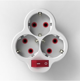 Resim Toptancı Amca Golyat Üçlü Priz Uzatma Kablosuz Uzatma Priz 3 lü Golyat Anahtarlı Işıklı 